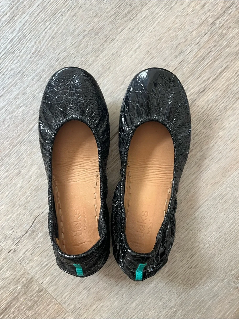 Tieks Obsidian Black Size 7